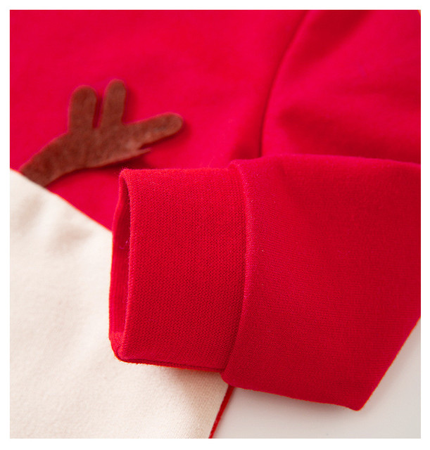 Jesienne kombinezony świąteczne dla dzieci - Romper bawełniany unisex w kolorze czerwonym, dla maluchów od 0 do 12 miesięcy - Wianko - 18