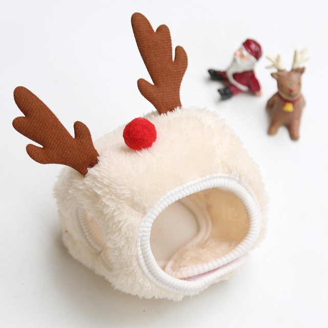 Kapelusz Pet Christmas Hat dla psa - urocze poroże, idealne śliniaczki i pluszowy dekoracyjny strój dla szczeniaka w kształcie psa Boank - Wianko - 9