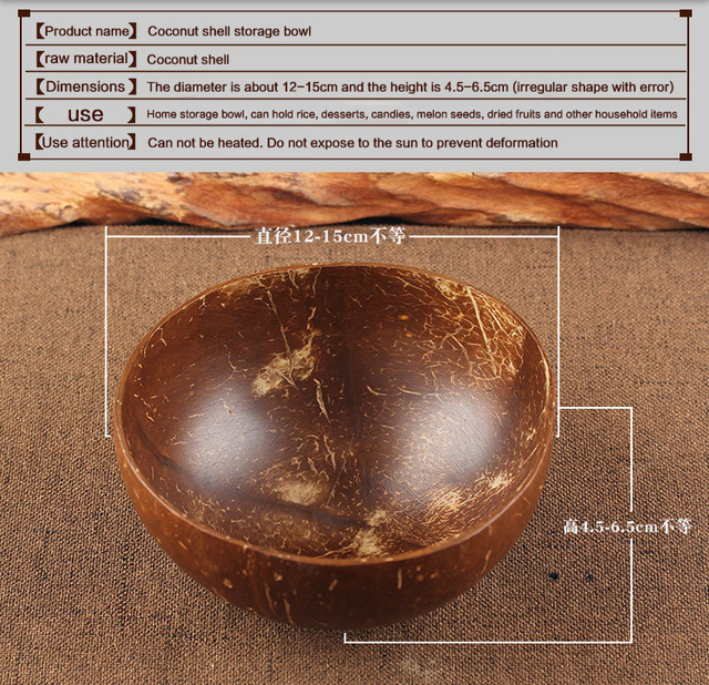 Miska kokosowa drewniana łyżka sałatki owocowe makaronu zupa mieszanie - Wianko - 14