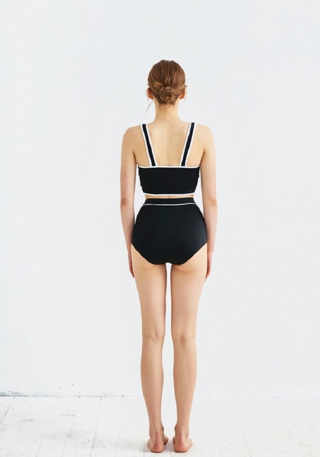 Bikini Vintage z wysoką talią, off-shoulder i frędzlami, dwuczęściowy damski strój kąpielowy maiü Feminino - Wianko - 4