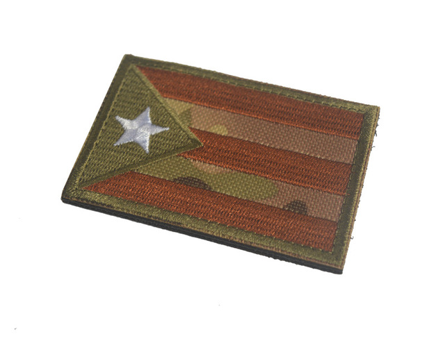 Haftowane naszywki portorykańskiej flagi na ubrania i plecaki - Morale Army Armbands - Wianko - 5