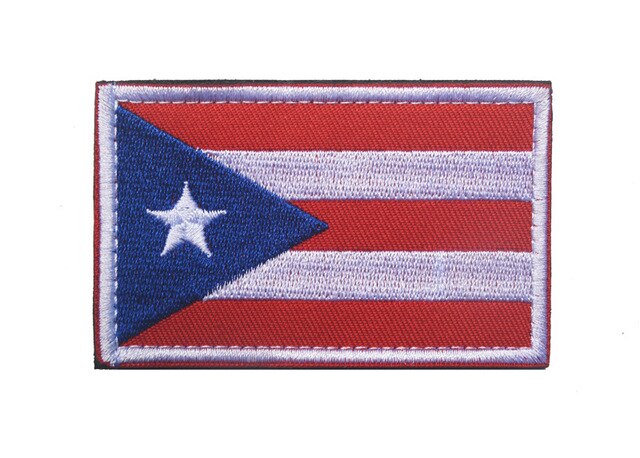 Haftowane naszywki portorykańskiej flagi na ubrania i plecaki - Morale Army Armbands - Wianko - 4