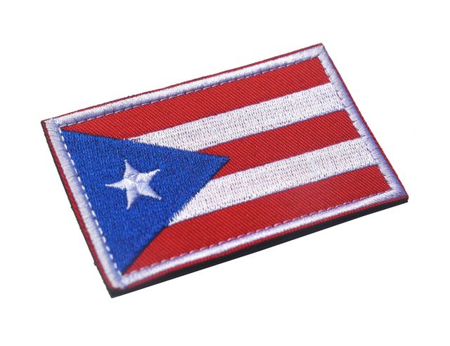 Haftowane naszywki portorykańskiej flagi na ubrania i plecaki - Morale Army Armbands - Wianko - 2