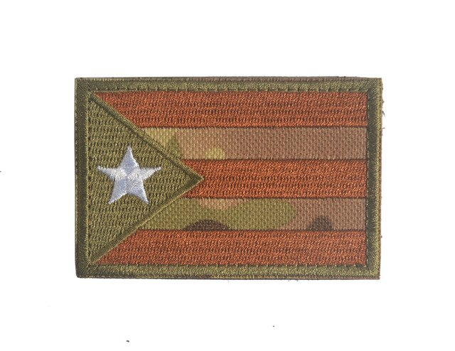 Haftowane naszywki portorykańskiej flagi na ubrania i plecaki - Morale Army Armbands - Wianko - 7
