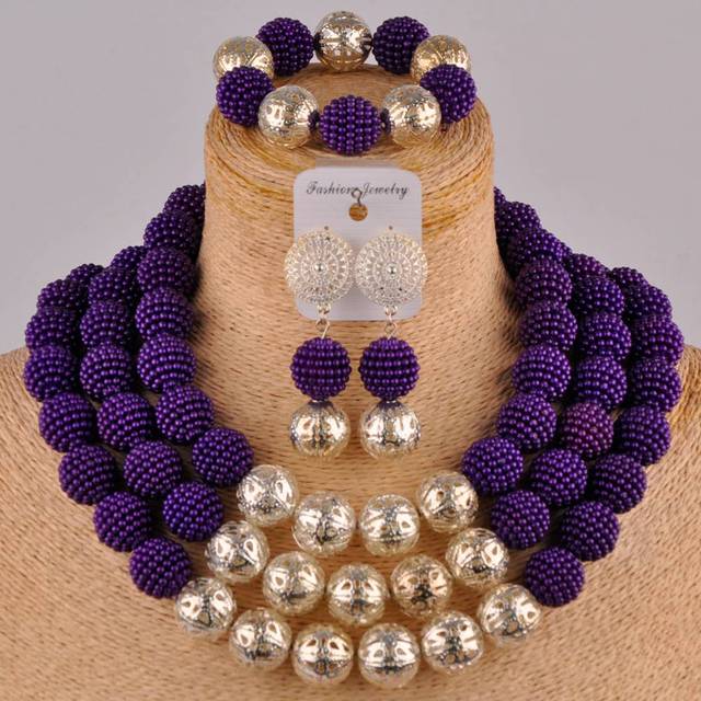 Biały zestaw afrykańskich koralików imitujących perły - biżuteria ślubna naszyjnik Party - Wianko - 69