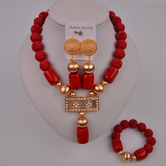 Biały zestaw afrykańskich koralików imitujących perły - biżuteria ślubna naszyjnik Party - Wianko - 93