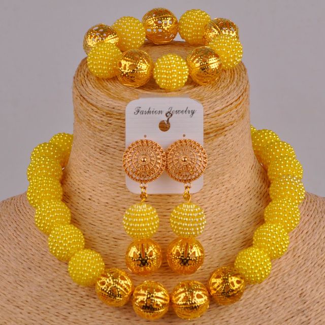 Biały zestaw afrykańskich koralików imitujących perły - biżuteria ślubna naszyjnik Party - Wianko - 4