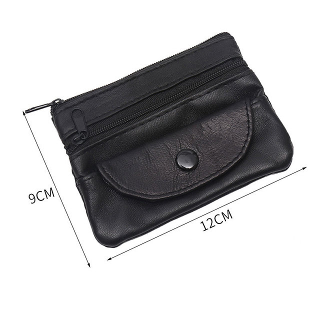 Skórzane portfele jednokolorowe dużej pojemności z etui na klucze i karty - Urban stylowa - Wianko - 2