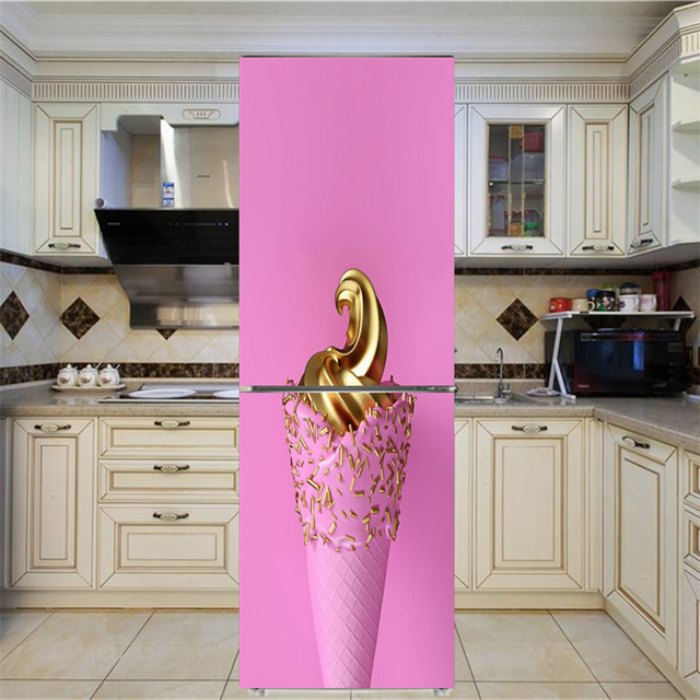 Naklejka samoprzylepna na lodówkę - kuchenne drzwi owocowe 3D tapeta - Wianko - 20