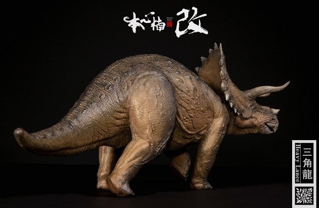 Figurka akcji Nanmu Triceratops ciężkie Lance 1:35 - Model zwierzęcy, prehistoryczny, oryginalny kolor - Wianko - 3