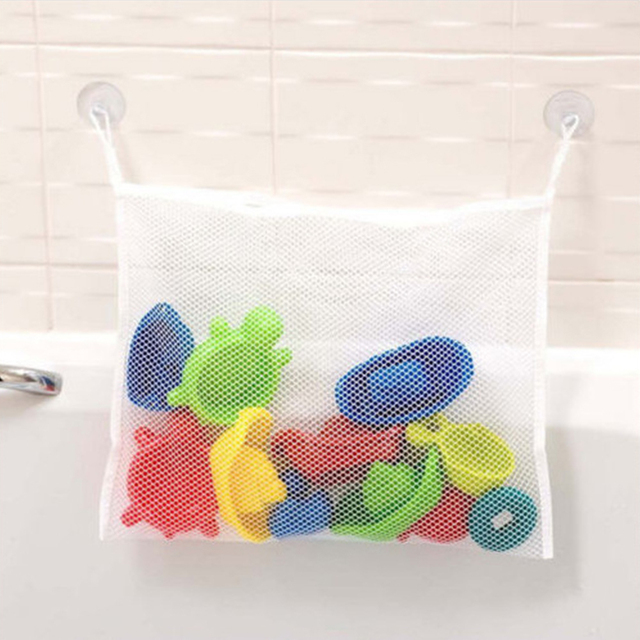 Torba siatkowa na zabawki do kąpieli dla niemowląt z przyssawkami i siateczką - akcesoria łazienkowe - Wianko - 9