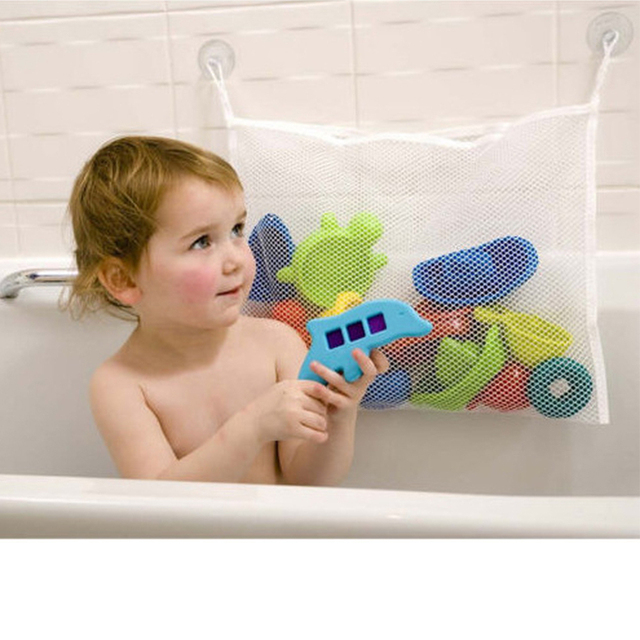 Torba siatkowa na zabawki do kąpieli dla niemowląt z przyssawkami i siateczką - akcesoria łazienkowe - Wianko - 8
