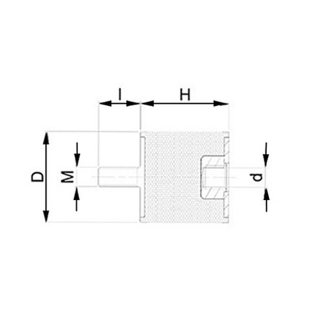 3 gumowe amortyzatory antywibracyjne do mocowania narzędzi - M3, M4, M5, M6, M8, M10, M12, M16, M20 - Wianko - 2