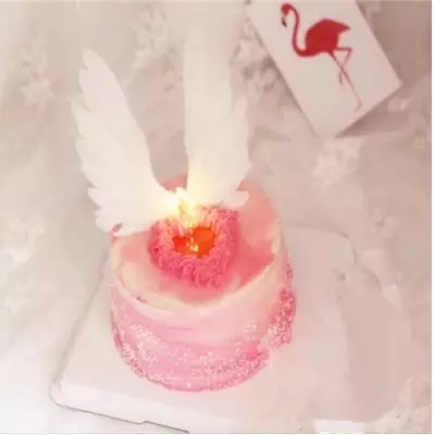 Dekoracja tortu - Skrzydła anioła, ozdoba do dekoracji tortu i akcesoria na przyjęcie urodzinowe dla dzieci, Baby Shower i wesel, tort doskonały na każdą okazję! - Wianko - 4