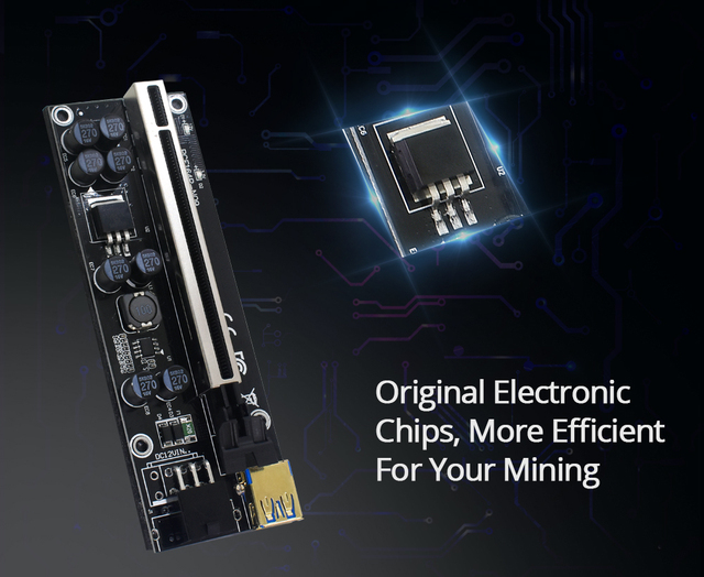 10 sztuk TISHRIC VER009s Plus - Karta rozszerzająca PCIE Ver 009S z adapterem Sata 15 Pin do 6 Pin Express 1X 4X 8X 16X Extender górnik - Wianko - 7