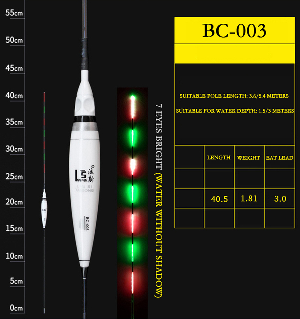 2021Nowy Spławik do Wędkowania Dużej Karpie inteligentna dioda LED elektroniczne pływaki Luminous inteligentne sum dla Tackle wysoka czułość paski Bass - Wianko - 9