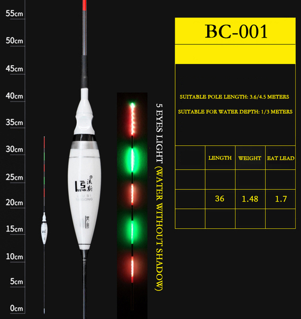 2021Nowy Spławik do Wędkowania Dużej Karpie inteligentna dioda LED elektroniczne pływaki Luminous inteligentne sum dla Tackle wysoka czułość paski Bass - Wianko - 7