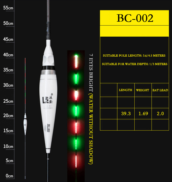 2021Nowy Spławik do Wędkowania Dużej Karpie inteligentna dioda LED elektroniczne pływaki Luminous inteligentne sum dla Tackle wysoka czułość paski Bass - Wianko - 8