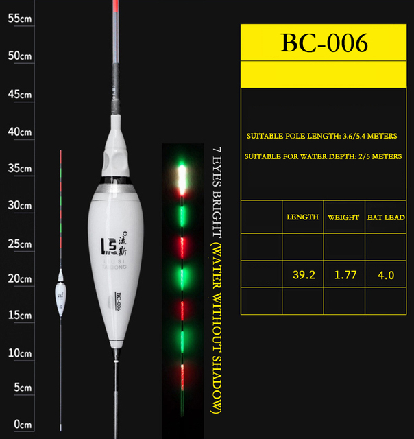 2021Nowy Spławik do Wędkowania Dużej Karpie inteligentna dioda LED elektroniczne pływaki Luminous inteligentne sum dla Tackle wysoka czułość paski Bass - Wianko - 11