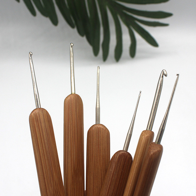 Zestaw szydełko i druty bambusowe do robienia na drutach i szydełkowania - Wianko - 7