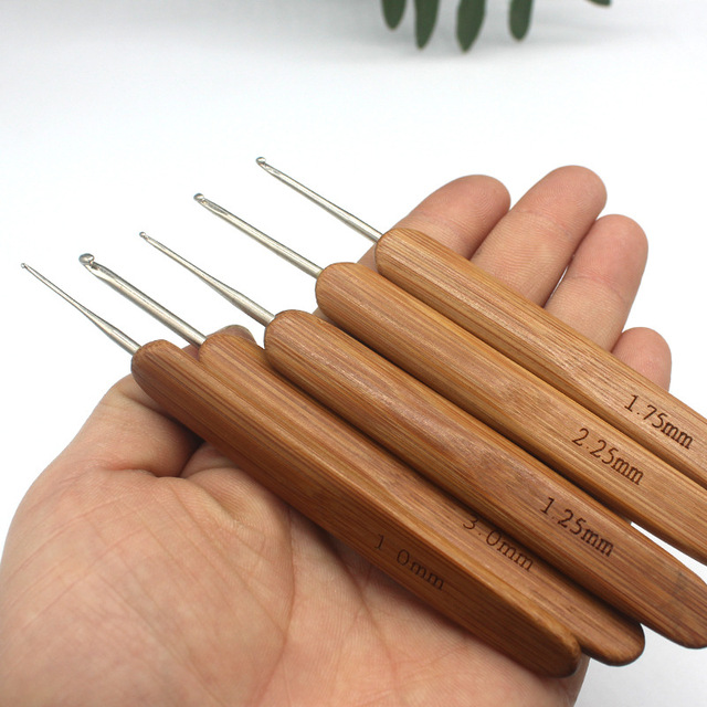 Zestaw szydełko i druty bambusowe do robienia na drutach i szydełkowania - Wianko - 5