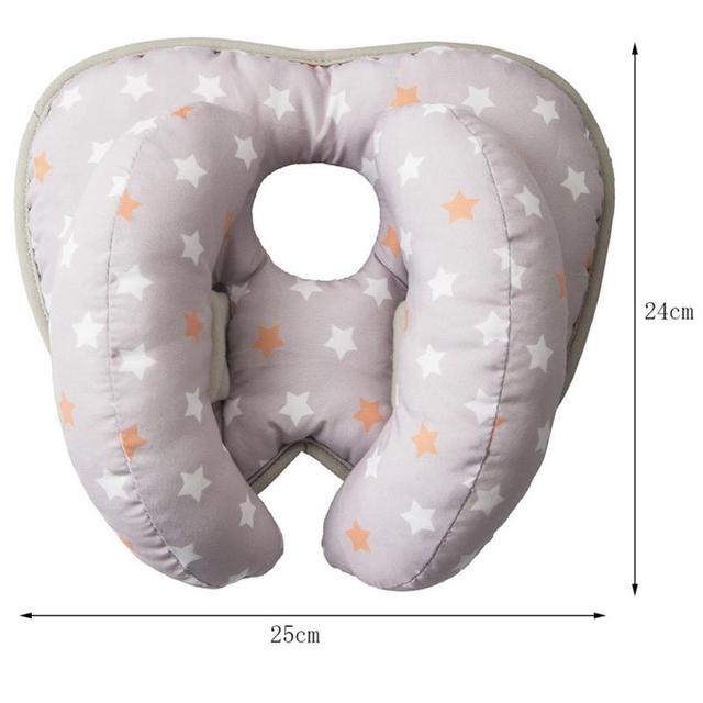 Wkładka do siedzenia dla dzieci miękka poduszka pod szyję i głowę w kształcie jabłka, 3 kolory, odpowiednia dla dzieci od 0 do 2 lat - Wianko - 5