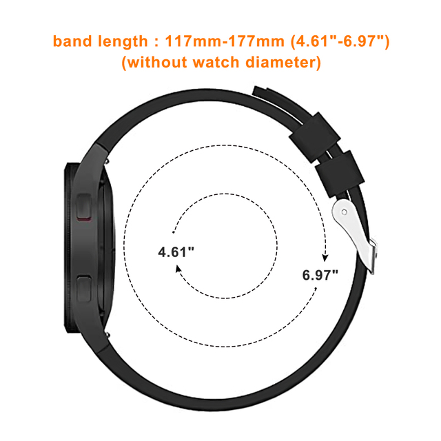 Zegarek Galaxy 4 klasyczny 46mm/42mm z paskiem silikonowym sportowy 20mm - Wianko - 1