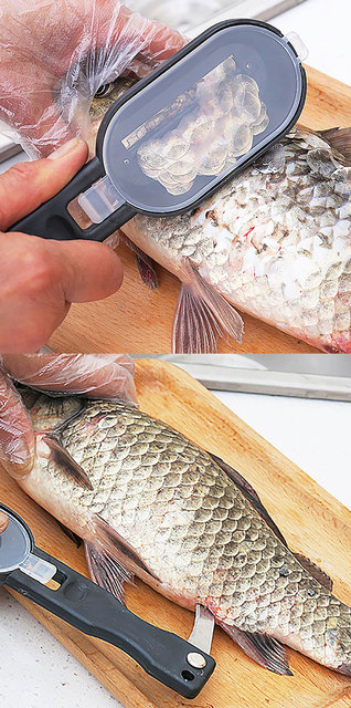 Uniwersalne narzędzie do gotowania ryb w ogrodzie - łuska ryb, skrobanie i zabijanie z wygodnym nożem kuchennym - Wianko - 1