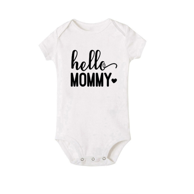 Baby Romper dla noworodków chłopców i dziewczynek - miękkie i wygodne ubranie z nadrukiem liter - kombinezon Streetwear dla uroczych maluszków - Wianko - 4