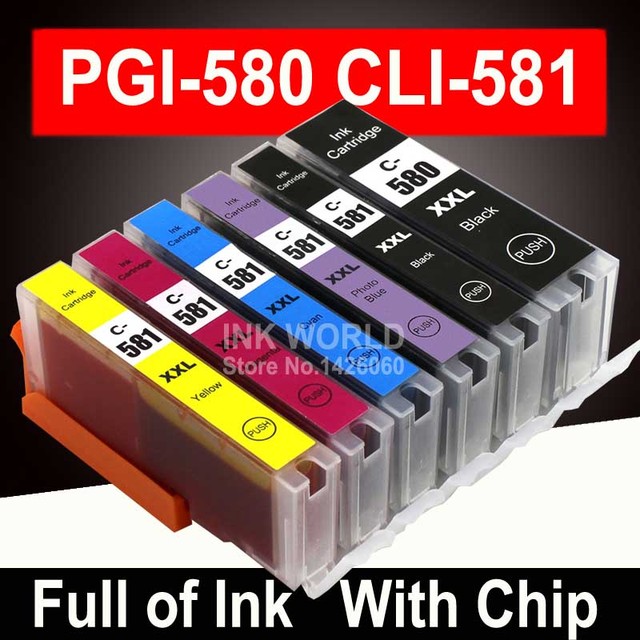 Tusz PGI-580 XL XXL CLI-581 do drukarki Canon Pixma TR 7550 TR 8550 - Wianko - 1