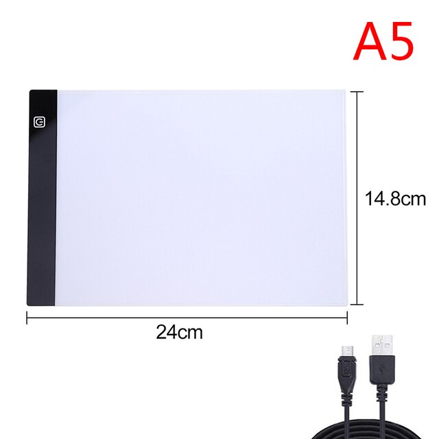 Podświetlana podkładka LED do odrysowywania A5/A4/A3 - idealna do malowania diamentami i rysowania szkiców - Wianko - 44