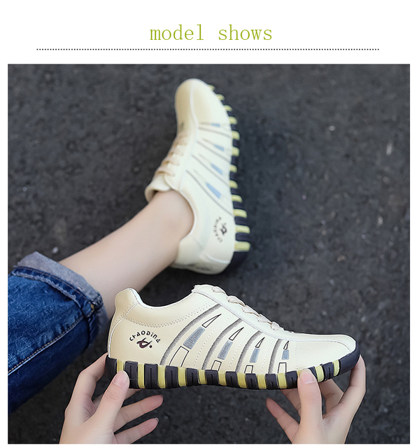 Damskie buty typu flats 2020 - miękkie, modne, płaskie buty do chodzenia na zewnątrz Zapatos De Muje Plus (rozmiar) - Wianko - 8