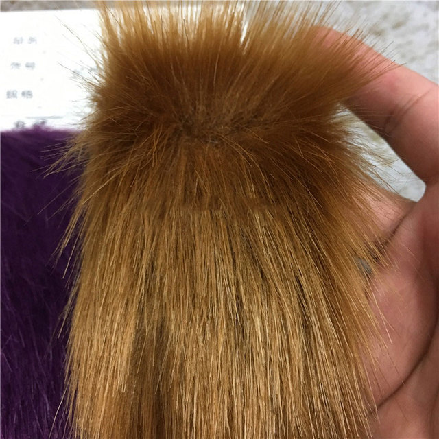 Futro sztuczne lisa - 40 kolorów, długość włosa 3CM, pluszowa tkanina - Wianko - 23
