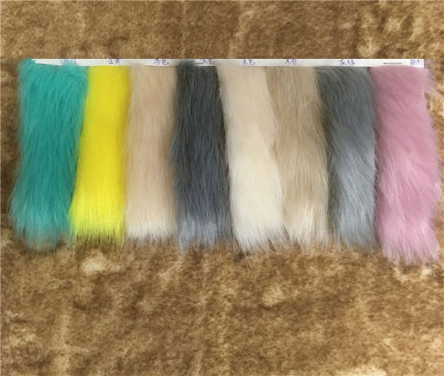 Futro sztuczne lisa - 40 kolorów, długość włosa 3CM, pluszowa tkanina - Wianko - 10