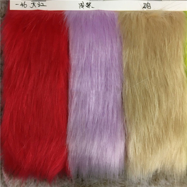 Futro sztuczne lisa - 40 kolorów, długość włosa 3CM, pluszowa tkanina - Wianko - 19