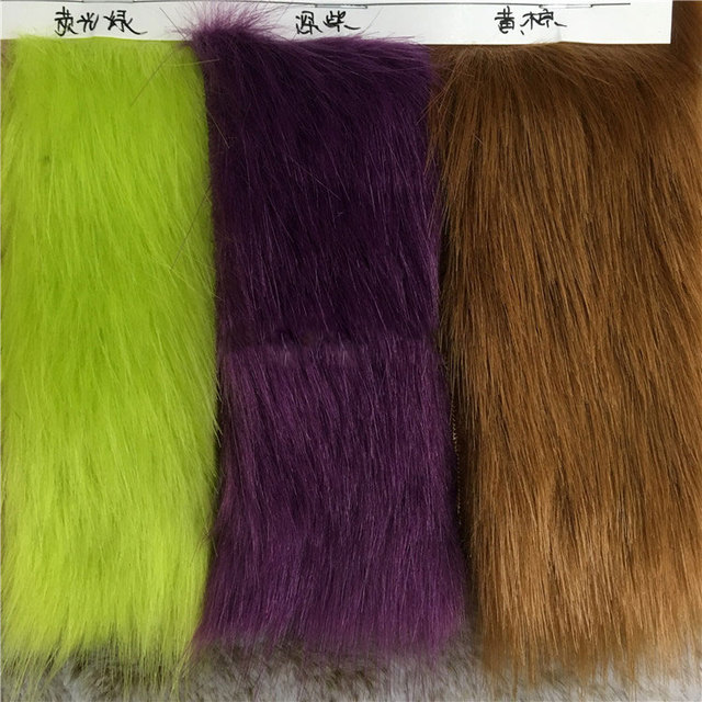 Futro sztuczne lisa - 40 kolorów, długość włosa 3CM, pluszowa tkanina - Wianko - 20