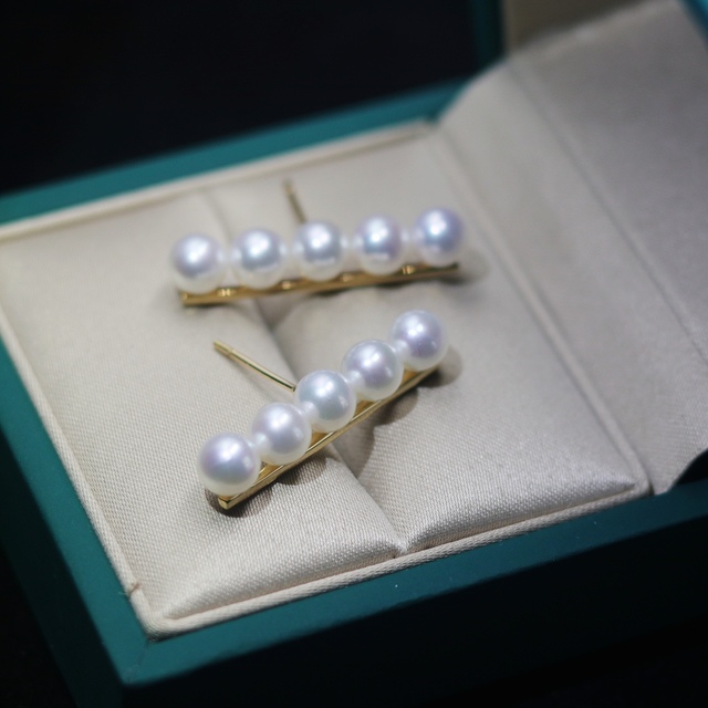 Kolczyki typu sztyft z tytanową belką i sztuczną perłą, klasyczna biżuteria Boho, projektant, eleganckie prezenty - Wianko - 6