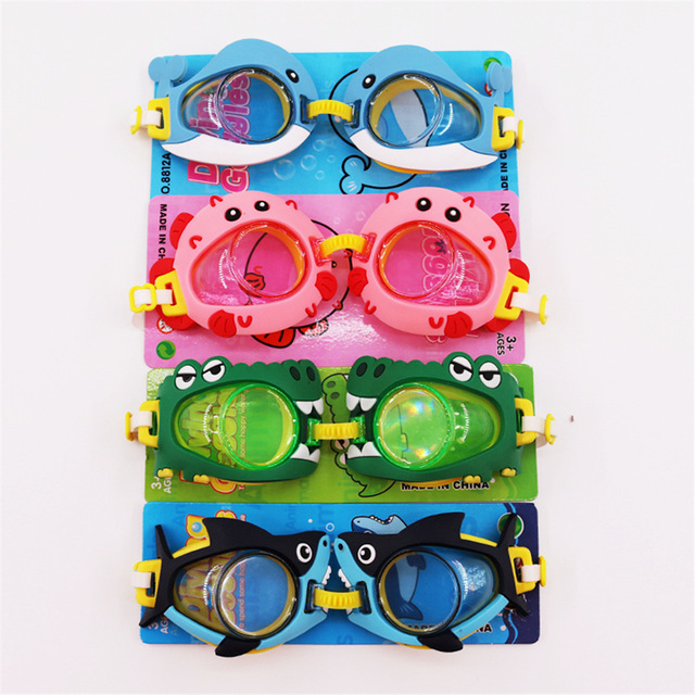 Okulary pływackie dla dzieci Cartoon - basenowa rozrywka z gumką i słodkimi wzorami - Wianko - 2