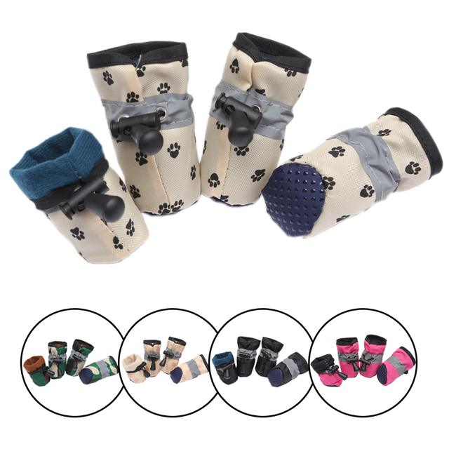 Buty wodoodporne i antypoślizgowe dla małych psów Chihuahua - regulowane, odblaskowe - Wianko - 2