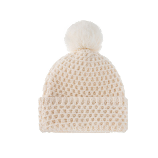 Zimowe dzianinowe czapki dla dzieci - dziewczynki i chłopców (21x21 cm) - ciepłe i miękkie na co dzień - Wianko - 12