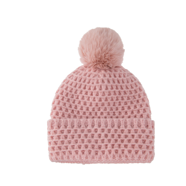 Zimowe dzianinowe czapki dla dzieci - dziewczynki i chłopców (21x21 cm) - ciepłe i miękkie na co dzień - Wianko - 8