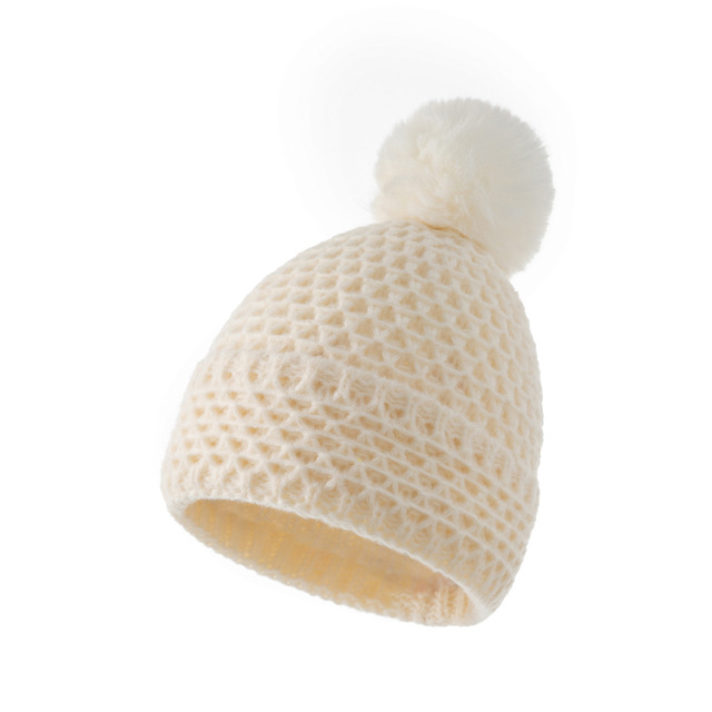 Zimowe dzianinowe czapki dla dzieci - dziewczynki i chłopców (21x21 cm) - ciepłe i miękkie na co dzień - Wianko - 10