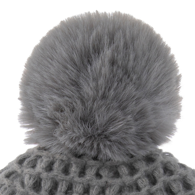 Zimowe dzianinowe czapki dla dzieci - dziewczynki i chłopców (21x21 cm) - ciepłe i miękkie na co dzień - Wianko - 5