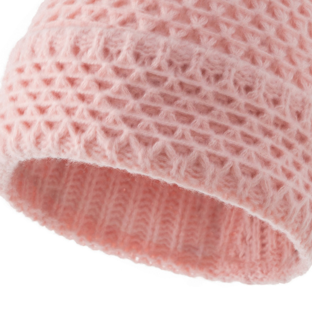 Zimowe dzianinowe czapki dla dzieci - dziewczynki i chłopców (21x21 cm) - ciepłe i miękkie na co dzień - Wianko - 9