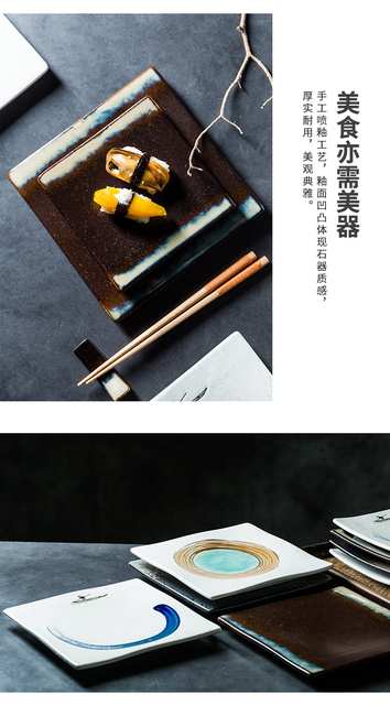 Ceramiczny talerz do serwowania sushi z motywem łososia w stylu japońskiej restauracji - Wianko - 7