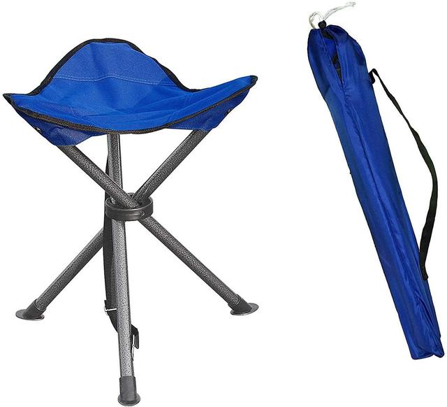 Składany stołek na zewnątrz, lekki Heavy Duty, kwadratowy fotel - idealny na wędkowanie, camping i piesze wycieczki - Wianko - 1