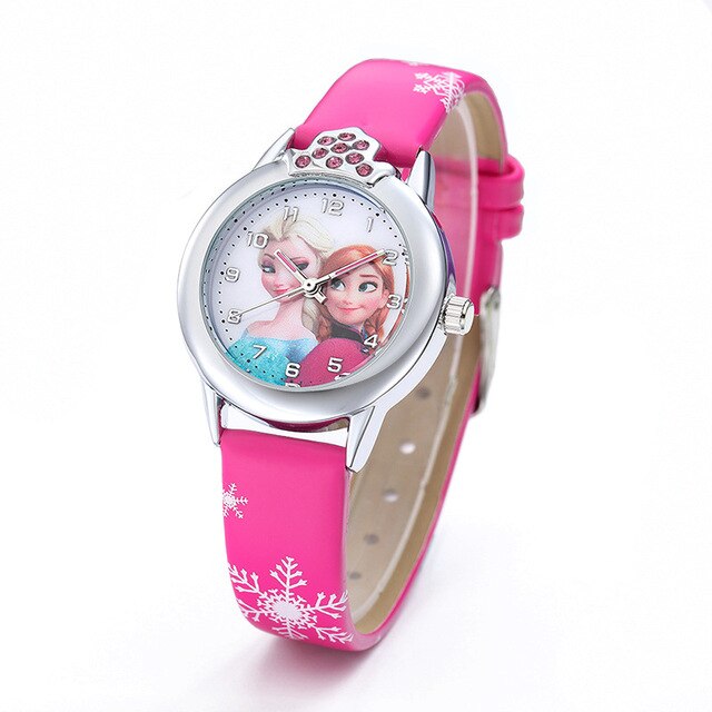Zegarek dziecięcy Anna Aisha z paskiem zegarka ze skóry – kreskówkowy prezent dla dziewczynki - Wianko - 6