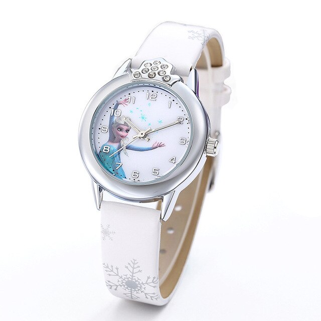 Zegarek dziecięcy Anna Aisha z paskiem zegarka ze skóry – kreskówkowy prezent dla dziewczynki - Wianko - 3