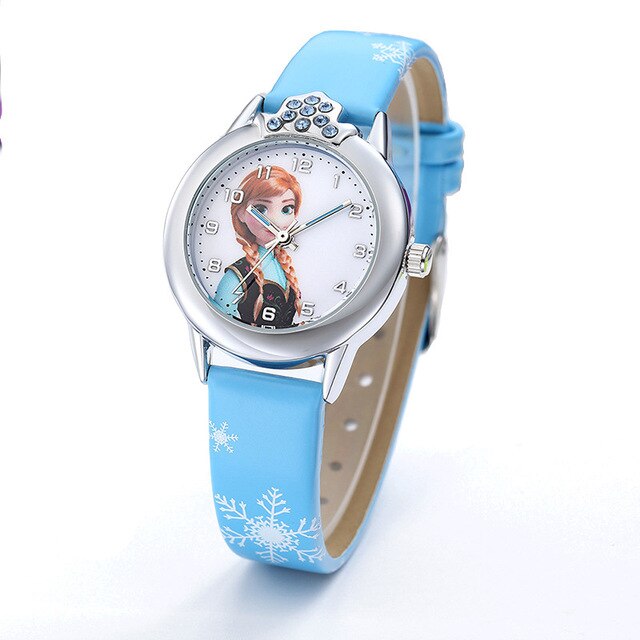 Zegarek dziecięcy Anna Aisha z paskiem zegarka ze skóry – kreskówkowy prezent dla dziewczynki - Wianko - 5