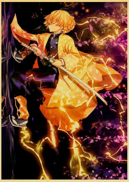 Plakat Pogromca demonów/Kimetsu no Yaiba - japońskie Anime, styl Retro, malarstwo dekoracyjne, artystyczna naklejka na ścianę o174 - Wianko - 28